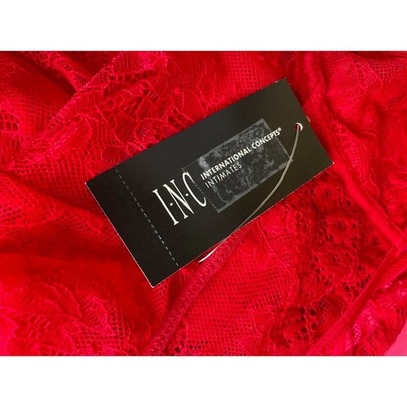 INC International Concepts Lace Cupped Chemise Lingerie Nightgown SMALL (1123) - Picture 3 of 8